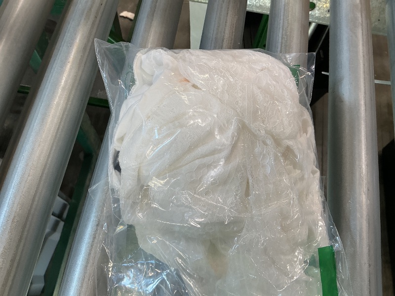 Photo 1 of *** SEE NOTES*** ZESICA Womens Lace Mesh Long Sleeve Shirts Fall Double Lined Boat Neck Slim Fit Asymmetrical Going Out Tops Date Night Outfit,White,Small