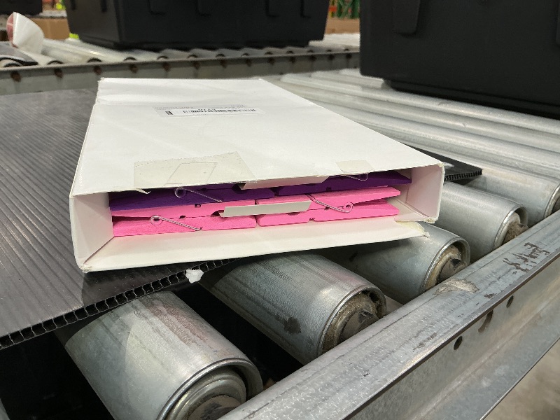 Photo 1 of 100 Pcs Colored Clothes Pins Wooden, Colored Clothespins for Crafts 2.9 Inch, Clothing Pins for Hanging Classroom