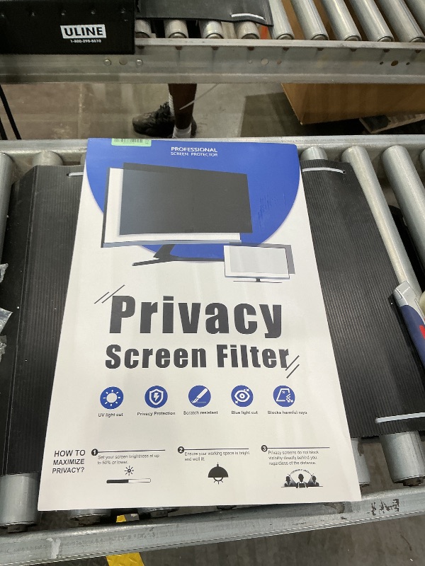 Photo 1 of [2-Pack] 21.5 Inch Privacy Screen for Computer Monitor 16:9 Aspect Ratio, Eye Protection Anti Blue Light Glare Shield, 21.5inch Removable Black Blackout Anti Spy Desktop Security Private Filter