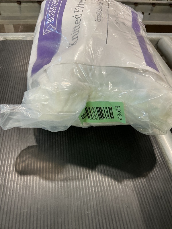 Photo 1 of 2 Pack Fitted Hospital Bed Sheets with Elastic All Around for a Perfect Fit - Cotton Rich Soft Knitted Jersey Sheet, 36” x 84” x 12”