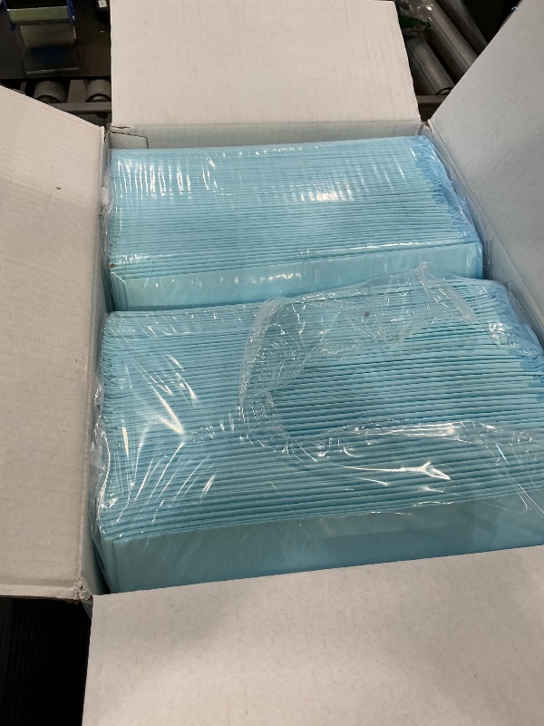 Photo 1 of 100 Count 22” x 22” Super Absorbency Disposable Underpads, Leakproof Quick Drying Disposable Pads for Baby, Puppy and Adults, Puppy Pads, Cat Pee Pads for Dogs, Potty Puppy Training Pads