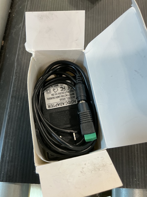 Photo 1 of 5V 5A Power Supply 25W with Screw Terminal & 5.5x2.5mm Plug, AC 100-240V to DC 5V Adapter for 3D Printers, LED Matrix, POE Switches, Industrial Controllers 5ft (5.5x2.1mm Compatible)