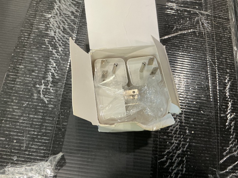 Photo 1 of 4 Pack Universal Adapter, Europe to US Plug Travel Adapters (White)