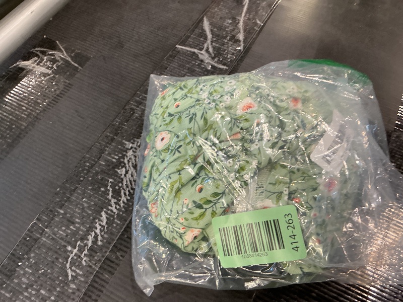 Photo 1 of Addtoo Women Casual Tops Petal Sleeve Twist Trendy Tunic Summer Loose Fit Tshirt Floral Green, Size small