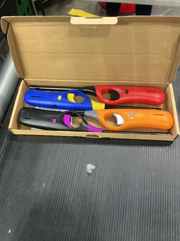 Photo 1 of 4 Pack Lighter Refillable Butane Lighters, Candle Lighters for Candle Camping Fireplace Party BBQ Grill(No Fuel)