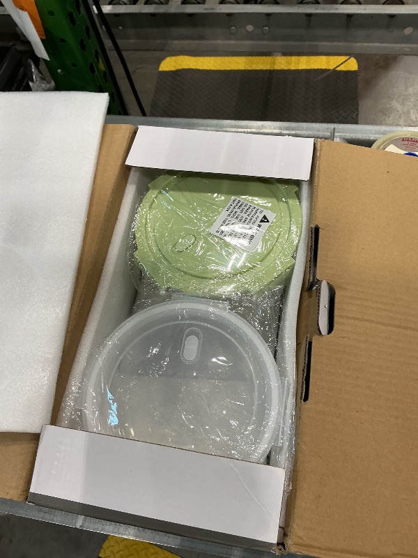 Photo 1 of 30oz Glass Meal Prep Containers with Lids, Airtight 3.75 Cup Food Storage Containers Set, Heat-Resistant BPA-Free Glass Containers for Soup Leftover, Microwave, Dishwasher, and Freezer Safe (4 Packs)