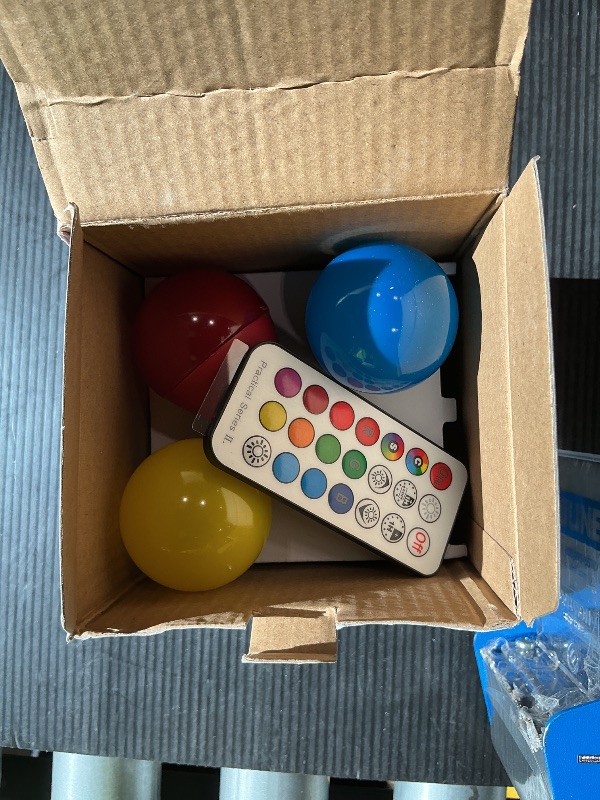 Photo 1 of 3 colored plastic light bulbs