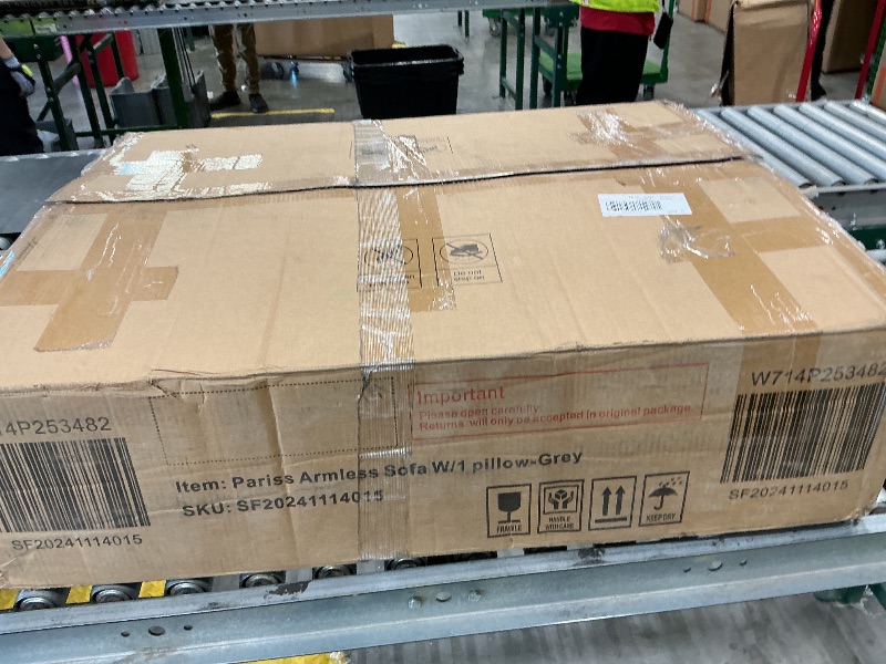 Photo 1 of ***PARTIAL SET*** KEIKI 133" Sectional Sofa with Removable Ottomans, Gray 5 Seat U Shaped Sleeper Cloud Couch Set, Comfy Chenille Upholstered Modular SofaBed for Apartment Living Room, Throw Pillows, Dark Grey