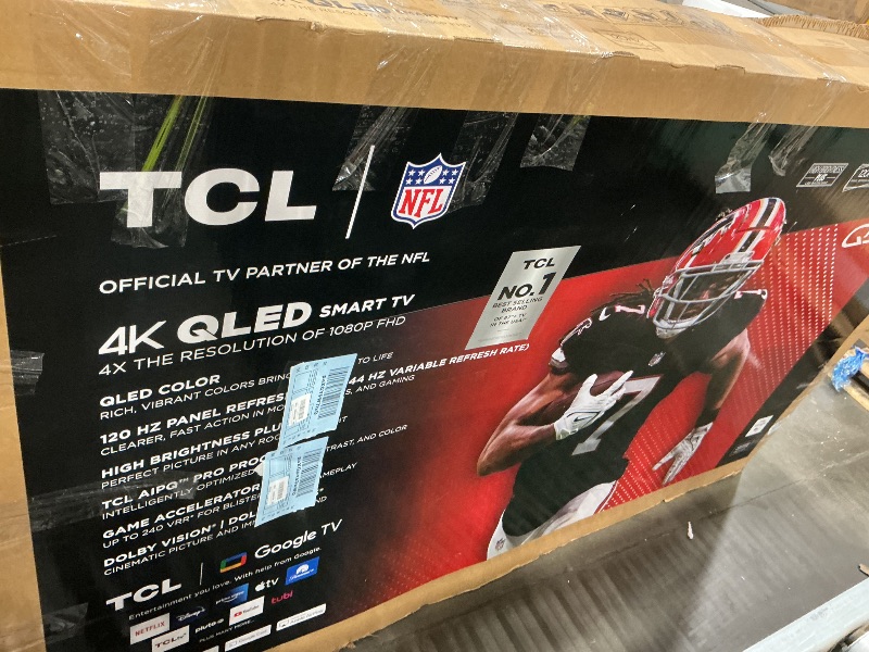 Photo 1 of TCL 85-Inch Class QM6K Series QD-Mini LED 4K UHD Google Smart TV Best Value Mini-LED TV - QLED, 144hz, 288hz Gaming Rate, High Contrast Screen, Onkyo Audio, Dolby Atmos (85QM6K, 2025 Model)