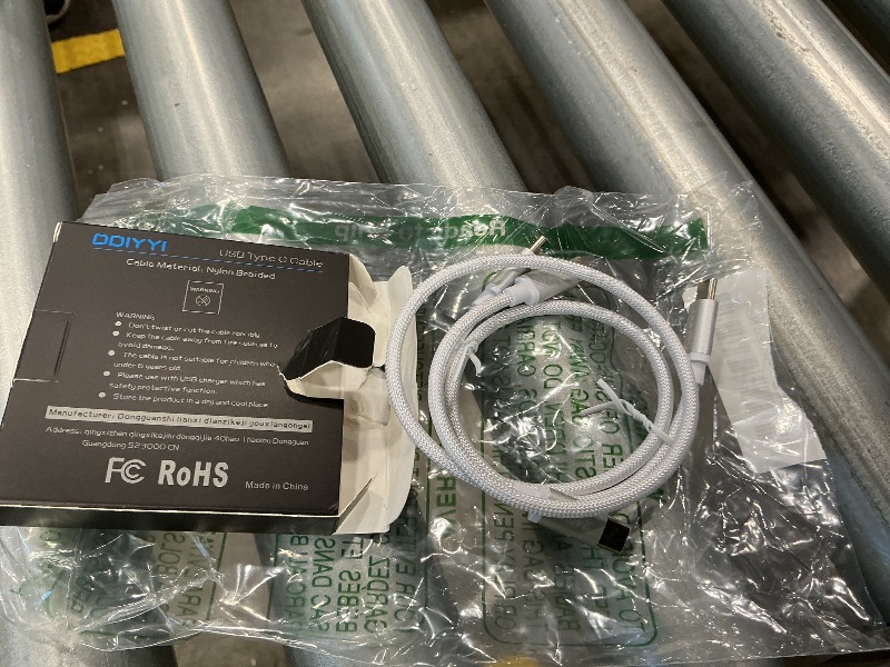 Photo 1 of 240W 100W Short USB C to USB C Cable 1ft 2-Pack, PD3.1 Fast Charging USBC Type C Charger Cord Braided for iPhone 17 Air 17 16 Pro Max 12 Inch Portable Cord MacBook Pro Samsung etc.(White)(0.3M)