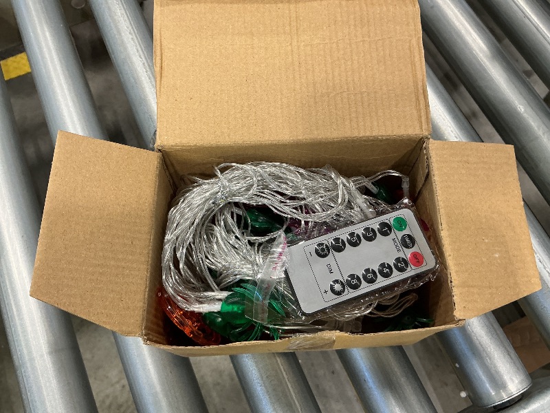 Photo 1 of 2 Pack Halloween Lights Outdoor Indoor Decorations Total 40FT 60 LED Pumpkin Bat Spider Halloween String Lights Battery Operated, 8 Modes Waterproof Cute Fairy Lights for Home Office Outside Decor