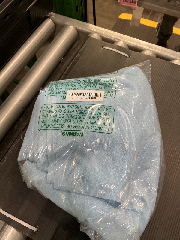 Photo 1 of 10x10ft Blue Tulle Backdrop Curtains with Lights String for Parties,Wrinkle Free Sheer Curtain with Lights Wedding Photo Backdop Drapes for Baby Shower Birthday Party Photography Home Decorations