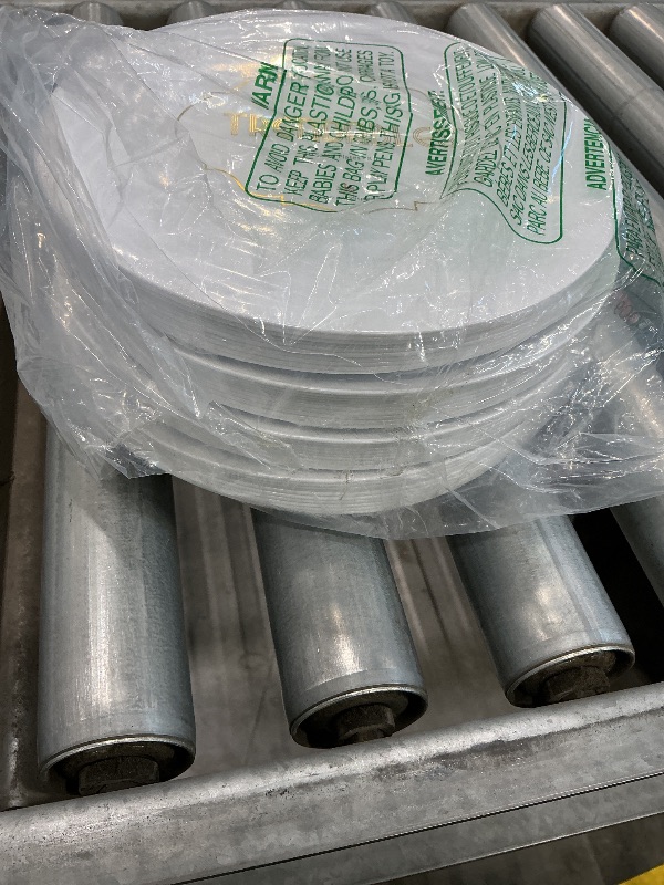 Photo 1 of ***MISSING PIECES*** Trendables Disposable Plastic Plate Set with Cutlery - Silverware Set Includes 40 Plastic Plates, Forks, Spoons, Knives, Dessert Spoons