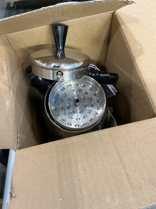 Photo 1 of ***SEE CLERK COMMENTS*** Farberware Electric Coffee Percolator, FCP240, Stainless Steel Basket, Automatic Keep Warm, No-Drip Spout, 4 Cup