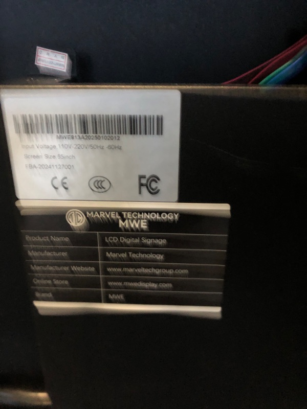 Photo 1 of ** NO PACKAGING****FUNCTIONING**MWE Floor standing Digital Signage 55"