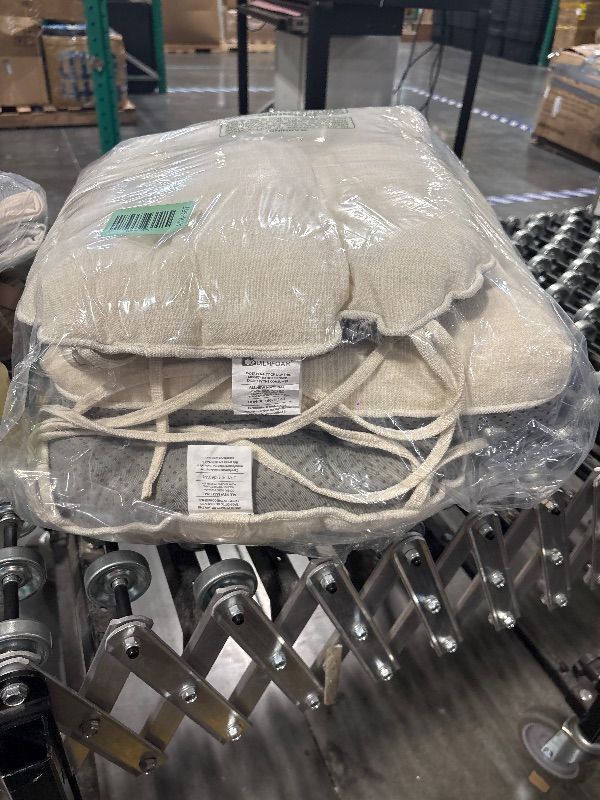 Photo 1 of ***three only***IPYNBAP Chair Cushions for Dining Chairs Set of 6, Kitchen Chair Cushions, Chair Pads with Ties and Non Slip Backing, Tufted Memory Foam Seat Cushion 3 Pack, 15.5" x 15.5" x 4", Cream