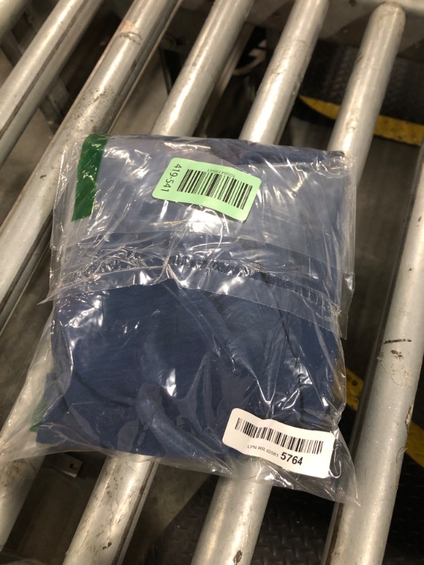 Photo 1 of IWOLLENCE Women Flowy Loose Wide Leg Pant Summer Beach Casual Trousers high Waist Adjustable Knot Business Work Casual Pants Dark Blue XX-Large