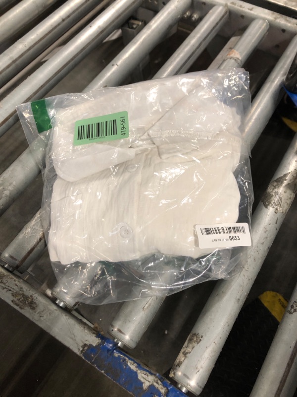 Photo 1 of Blooming Jelly Womens Bathing Suit Cover Ups Bikini Swimsuit Coverup Drawstring Button Down Beach Dress Shirt(Medium, White)