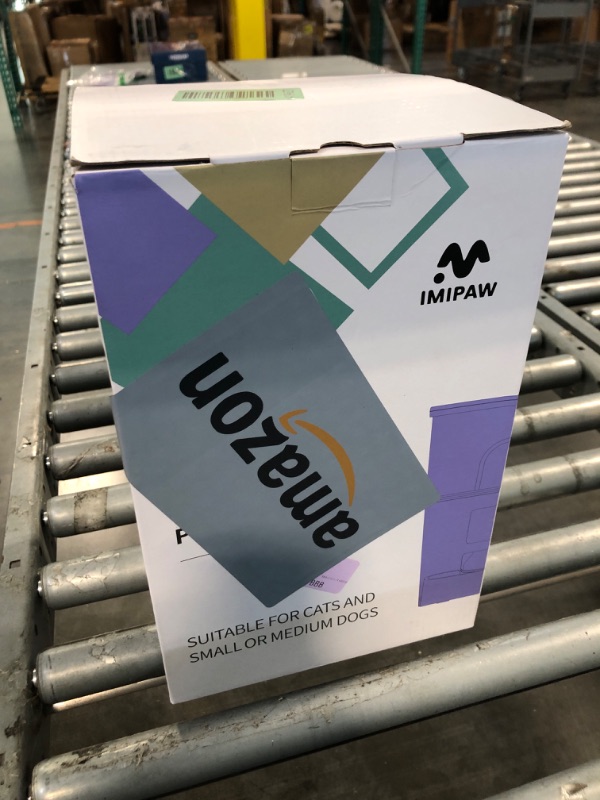 Photo 1 of IMIPAW Automatic Cat Feeders, 3L Timed Cat Dry Food Dispenser, Dual Power Supply, Programmable Portion Size, Auto Pet Feeder for Cats and Small Dogs