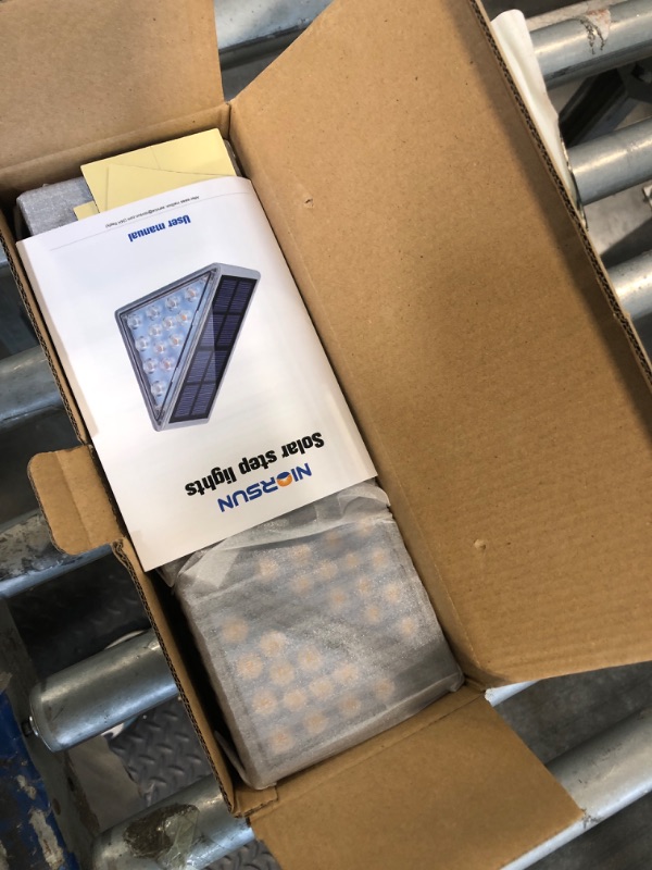 Photo 1 of *****ONLY 3*****NIORSUN 6 Pack Solar Step Lights for Outside, Waterproof IP67 Solar Stair Lights Outdoor - Auto On/Off, Warm White, Steps, Stairs, Deck, Patio, Yard, Porch, Front Door, Sidewalk, Garden Decor