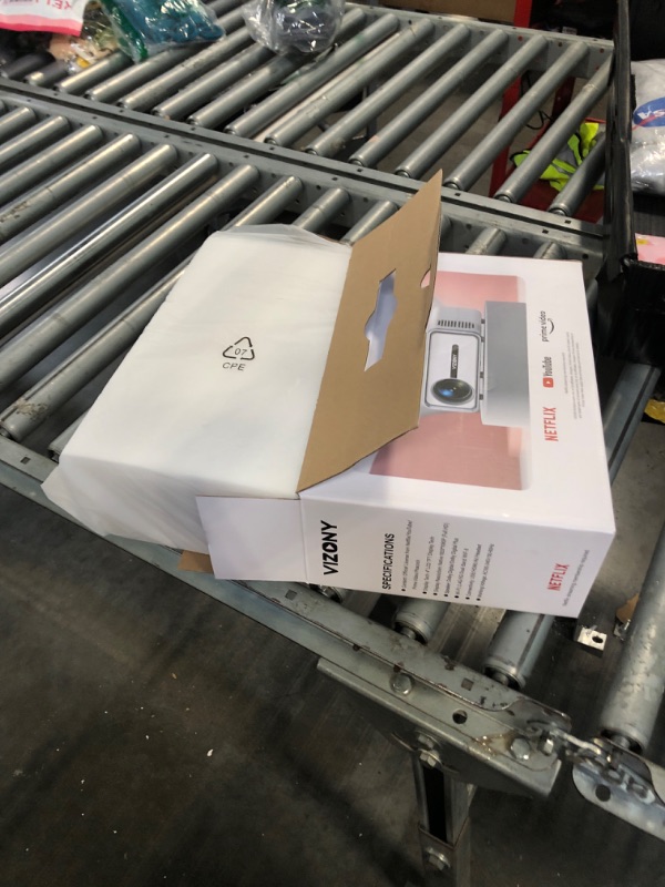 Photo 1 of [Netflix Licensed/Dolby Audio] Smart Projector with WiFi and Bluetooth, VIZONY Native 1080P Projector with Apps Built in Netflix, Youtube, Hulu, Disney+, Portable Mini Projector for Indoor/Outdoor