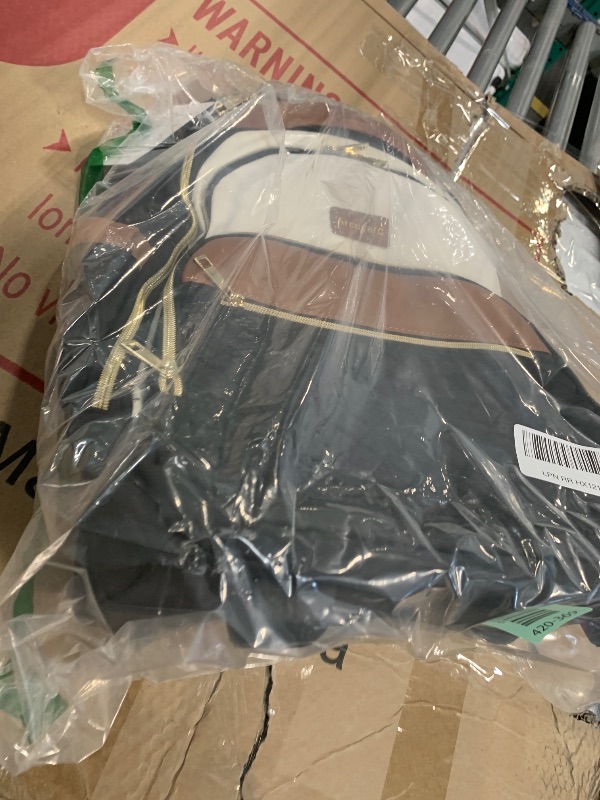 Photo 1 of ***MISSING HANDLE***Arcoyard Small Rolling Backpack for Women, Lightweight Travel Backpack with Wheels, Roller Backpacks for Adults, Water Resistant Rolling Laptop Bag, Wheeled Underseat Carry On Luggage, Beige Brown