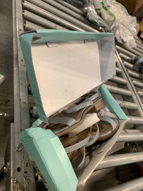 Photo 1 of ****LIGHT BLUE**** Ankis Nude Black Heels, 2.5'' Block Chunky White Clear Silver Heel Dressy Open Toe Heels For Women Ankle Strap Low Short Thick Strappy Dress Comfortable Sandal Casual Party Wedding Event Summer Shoes