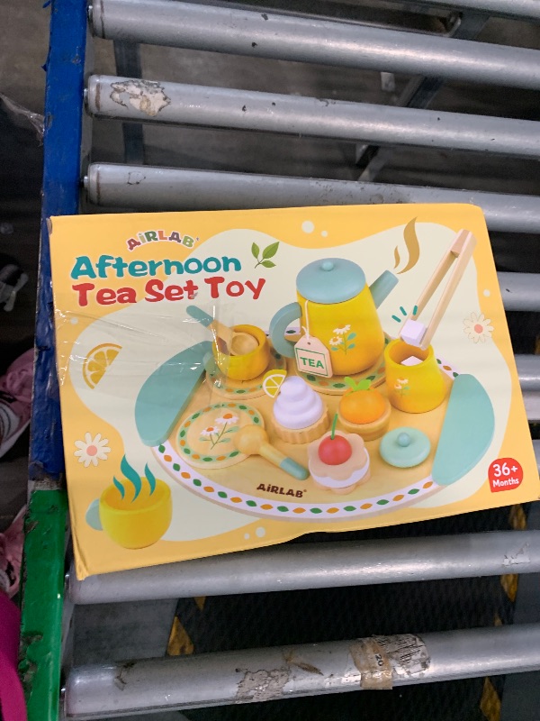 Photo 1 of ***CUPS MISSING**Tea Sets for Toddlers 3-5 Girl Birthday Gift 3 Year Old Princess Party Wooden Play Food Toy Sets for Kids Kitchen Accessories Age 3 4 5 6 Wood Educational Toys