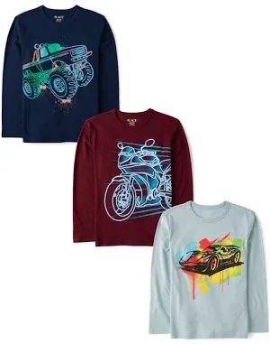 Photo 1 of [NOT EXACT ITEM AS PICTURED SEE CLERK PICTURES FOR MORE DETAILS] 3 LARGE BOYS GRAPHIC TEE 