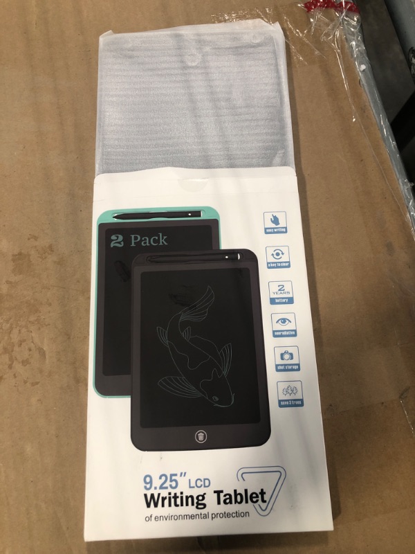 Photo 1 of [2 Pack] TIQUS 9.25 Inch LCD Writing Tablet Pad Ewriter Electronic Board and MeMO Notes for and Adults at Home School and Office Middle Stylus [Black]
******ORGINAL PACKAGE*****