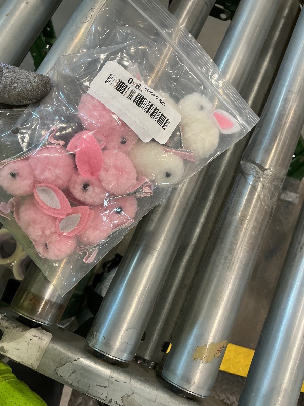 Photo 1 of 10 PCS Cute Stuffed Bunny Hair Clips Elastic Plush Animal Rabbit Scrunchies Bunny Ponytail Holders Hair Band Hair Accessories for Women Girls