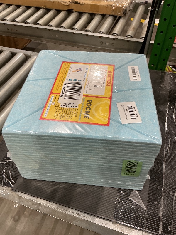 Photo 1 of 22 pack Acoustic Panels With Self-Adhesive, 12"X 12"X 0.4"Sound Proof Foam Panels, Sound Panels High Density, Soundproof Wall Panels for Home Studio Office Aqua Blue