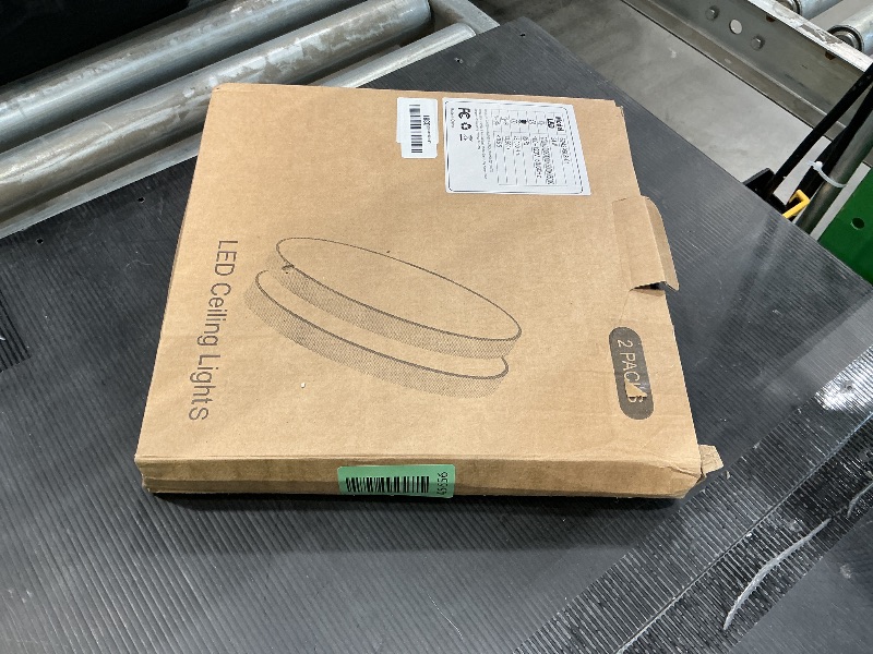 Photo 1 of 12 Inch 3200LM Dimmable LED Flush Mount Ceiling Lights, 2-Pack 24W Ceiling Light Fixtures, 2700K/3000K/4000K/5000K/6500K 5 Color in One, Ultra Thin White Round Lamps for Kitchen, Bedroom, Hallway