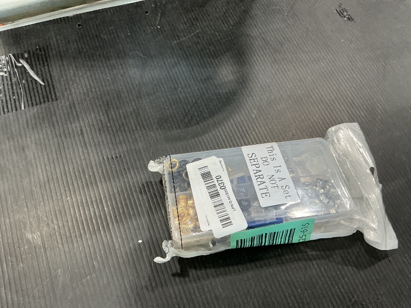 Photo 1 of 1/4 Inch Grommet Kit 200 Sets Grommets Eyelets with 3 Pieces Install Tool Kit and Box for Shoes Clothes Crafts Bag