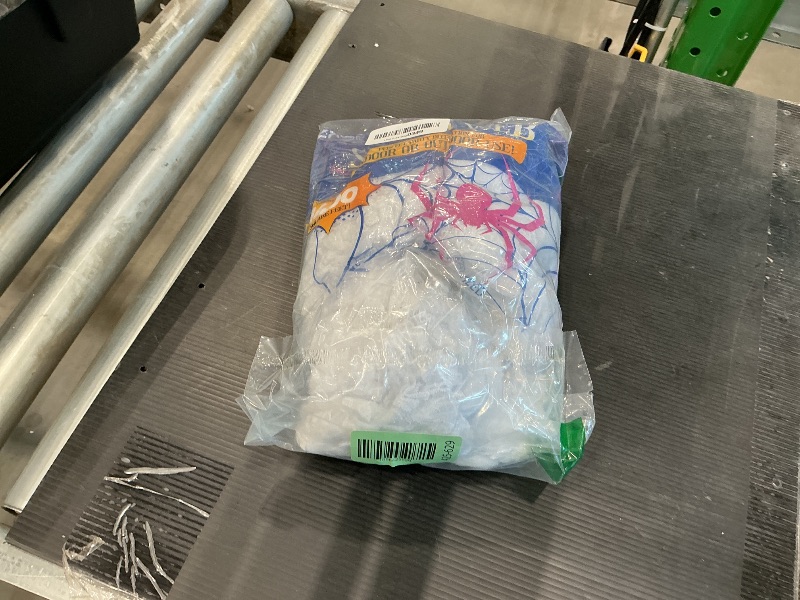 Photo 1 of 1400 sqft Halloween Spider Webs Decorations with 150 Extra Fake Spiders, Super Stretchy Cobwebs for Halloween Decor Indoor and Outdoor