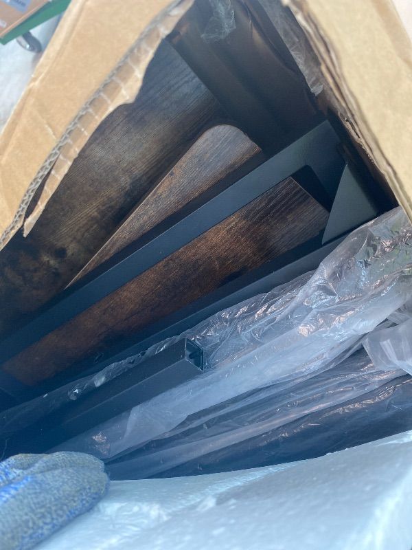 Photo 1 of *PARTIAL SET*
DWVO 3-Piece Dining Table Set for 4-6 People 47.2" Corner Dining Room Table with Left Seat Corner Bench and 43.3" Bench Brown Industrial Kitchen Table for Breakfast Nook Kitchen Living Room Restaurant