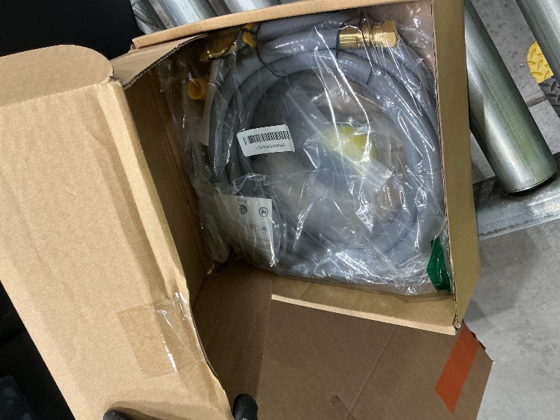 Photo 1 of 12FT 3/8" Natural Gas Hose, Low Pressure LPG Hose with Quick Connect, For 5249 Blackstone Griddle Weber, Char-Broil,Pizza Oven, Patio Heater and More NG Appliance Propane to Natural Gas Conversion Kit