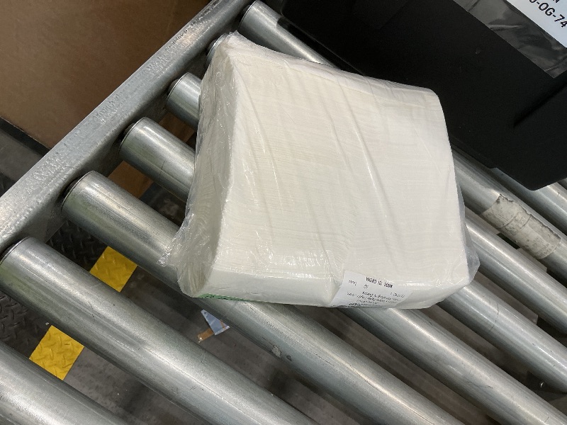 Photo 1 of 100 Pcs White Paper Napkins with Built-in Flatware Pocket Prefolded Cloth Like Paper Napkins Disposable Guest Hand Towels Wedding Party Linen Feel White Napkin for Dinner, Party, Wedding or Events