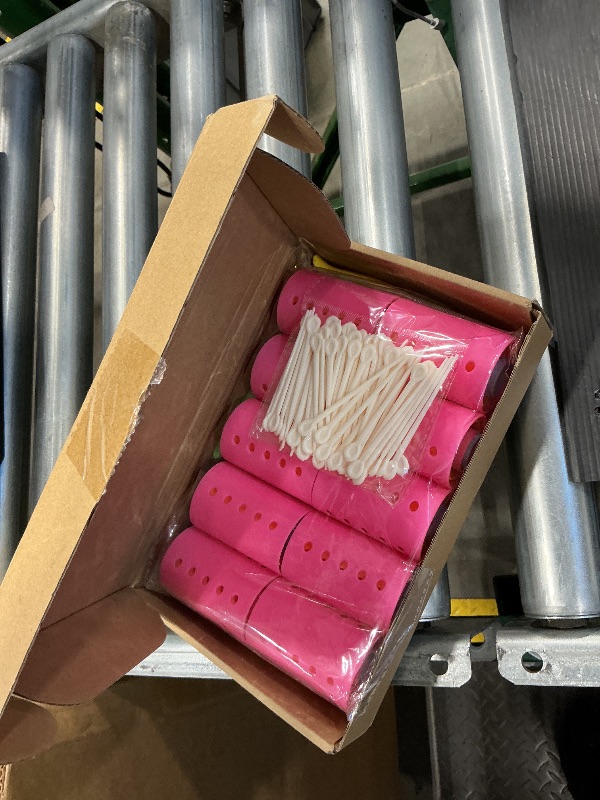 Photo 1 of 141 Pieces Hair Rollers Set Include 60 Plastic Hair Rollers (Multicolor,6 Size)