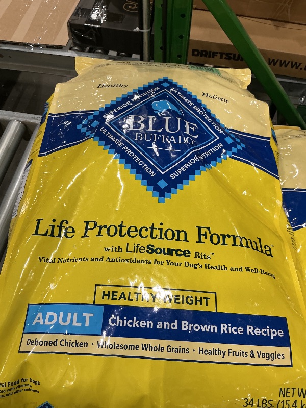 Photo 1 of ***EXPIRED*** ***BEST BY NOV 2*** Blue Buffalo Life Protection Formula Healthy Weight Adult Dry Dog Food, Supports an Ideal Weight, Made with Natural Ingredients, Chicken & Brown Rice Recipe, 34-lb. Bag
