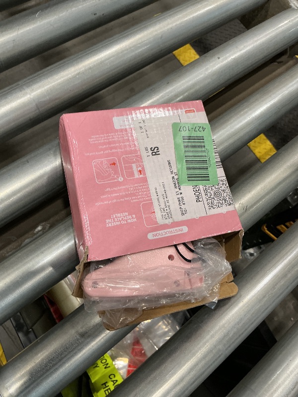 Photo 1 of **UNTESTED**
Mini Stitch for Clothes, Clothing Tag Gun, Tag Gun Quick Clothing Fixer with 6 Fine Needles, 2000 Pcs Tagging Gun Fasteners(1000 White & 1000 Black), Magenta