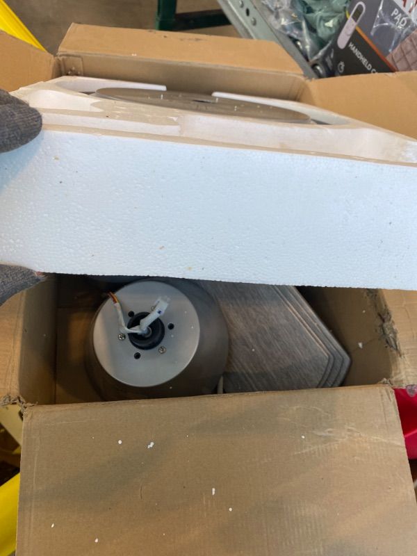 Photo 1 of ***DIFFERENT DESIGN*** TCL Ceiling Fans with Lights, 52 Inch Low Profile Ceiling Fan with Light and Remote Control, Flush Mount, DC Reversible Motor, Noiseless, 6 Speeds Ceiling Fan for Bedroom (White)