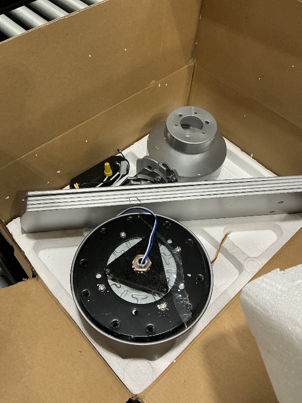 Photo 1 of ***DIFFERENT DESIGN*** TCL Ceiling Fans with Lights, 52 Inch Low Profile Ceiling Fan with Light and Remote Control, Flush Mount, DC Reversible Motor, Noiseless, 6 Speeds Ceiling Fan for Bedroom (White)