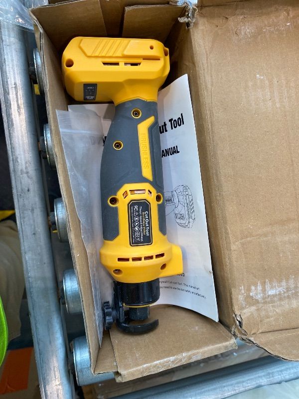 Photo 1 of ***MISSING PIECES*** ***READ CLERK NOTES*** Ecarke Cordless Drywall Cutting Tool Compatible with DeWALT Battery: Ecarke Up to 30000 RPM Brushless Router 20v Saw with 3 Speed Adjustable,Drywall Rotary Tool for Sheetrock,Wood,Plywood(Tool Only)