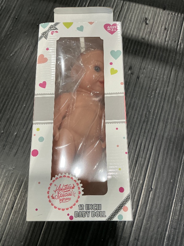 Photo 1 of *Missing Parts*
12'' Baby Doll with Backpack in Gift Box, Baby Doll Accessories Set Included 12 Inch Realistic Cute Dolls, Clothes, Carrier, Washcloth, Bottles, Nipple, Socks, Hats for 3+ Girls Gift for Christmas