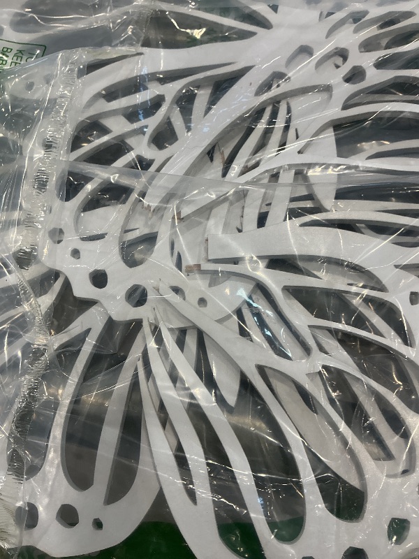 Photo 1 of ***SEE CLERK COMMENTS *** Wood Butterfly Sign for Backdrop - Wood Butterfly Shape Slices for Balloon Arch Butterfly Baby Shower Butterfly Themed Spring Party Decor Photo Prop (White)