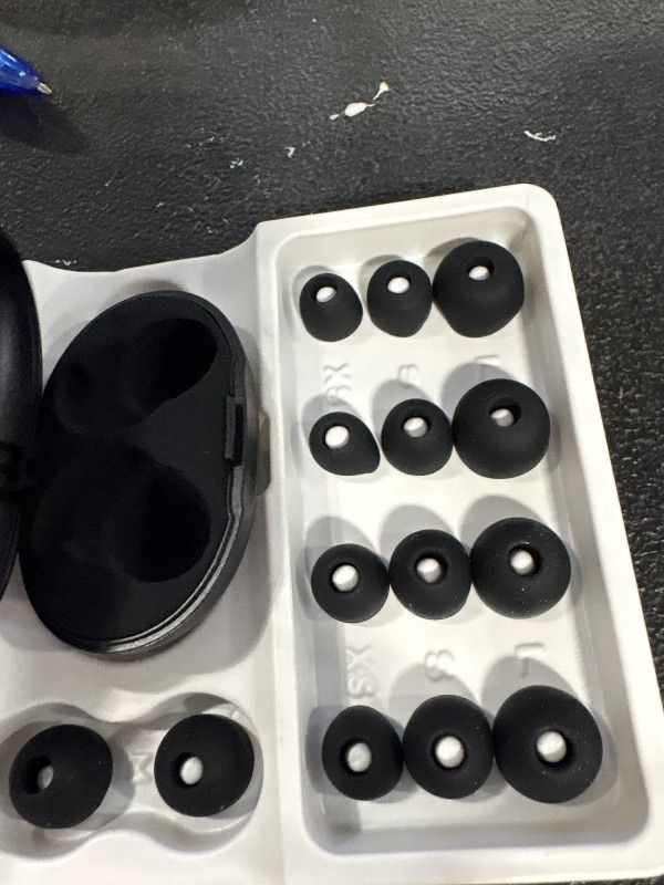 Photo 1 of ***MISSING THE EAR PLUGS***
Ear Plugs for Sleeping 45dB Noise Cancelling Ear Plug for Concerts Noise Reduction Reusable Ear Plugs with 8 Eartips Silicone Earplugs for Snoring, Work,Study Fit Black