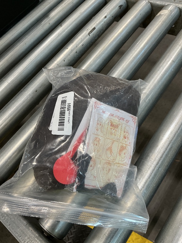 Photo 1 of *MINOR DAMAGE - USED*
FantaLook Short Brown Cosplay Wig with 2 Buns for Women Halloween Costume