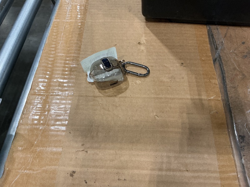 Photo 1 of [Secure Lock] Clear Case for JBL Tune Flex Case Cover Compatible with JBL Tune Flex True Wireless Noise Cancelling Earbuds Anti-Scratch Protective Cover with Keychain (Clear Grey)