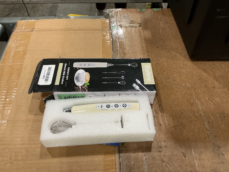 Photo 1 of **MISSING PARTS**
Colarlemo Milk Frother Handheld Rechargeable, Frother Wand Drink Mixer Electric Whisk for Coffee, Detachable With 3 Stainless Whisks, Hand Mixer for Lattes, Cappuccino, Matcha, Egg, No Stand, Beige
